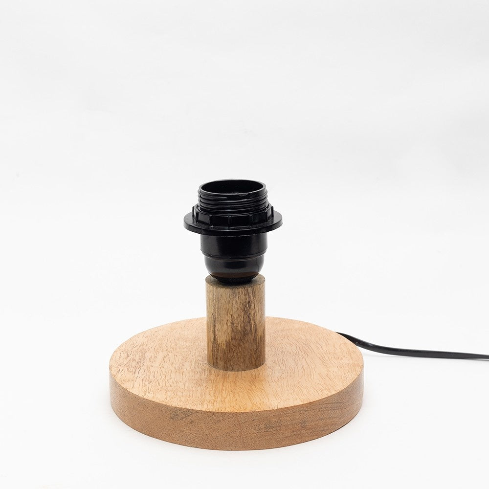 Animation Print Wooden Table Lamp shade | Mango wood Table Lamp