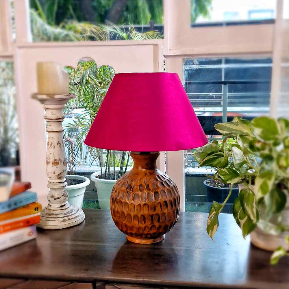Pink Conical Lampshade Small