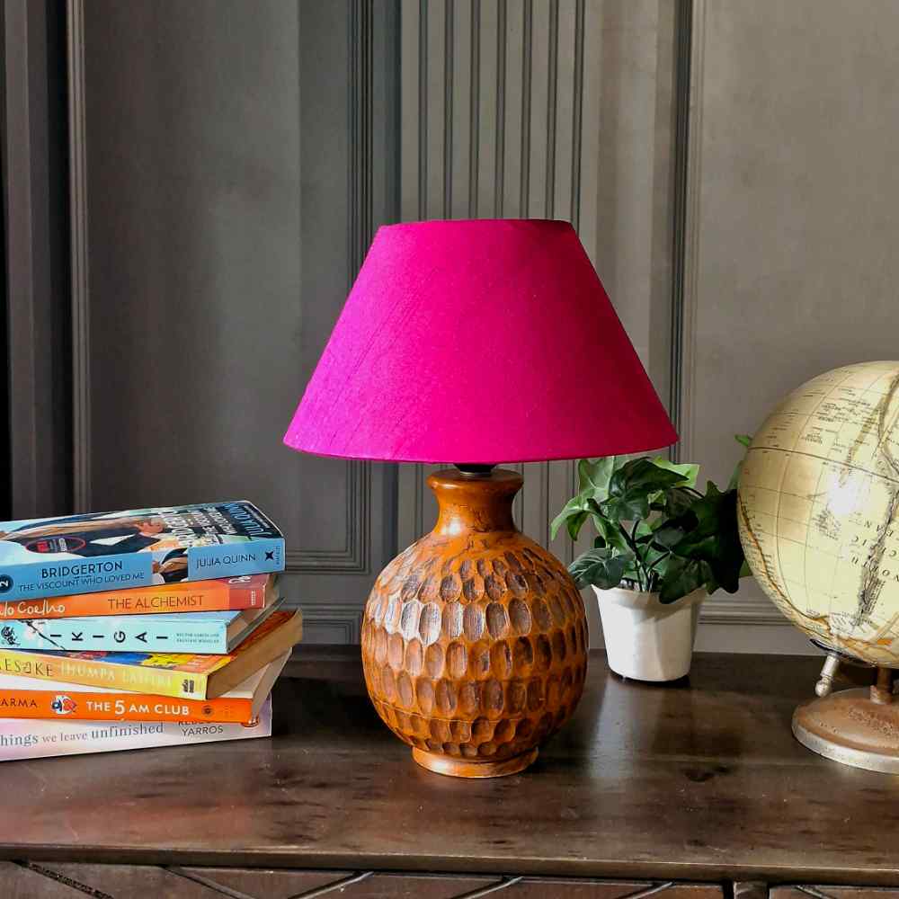 Pink Conical Lampshade Small