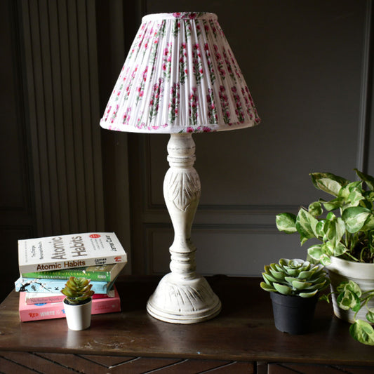 Floral Print Cotton Empire Gathered Lampshade