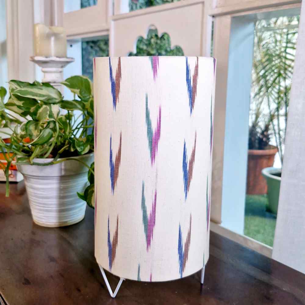 Ikkat Print Table Lamp