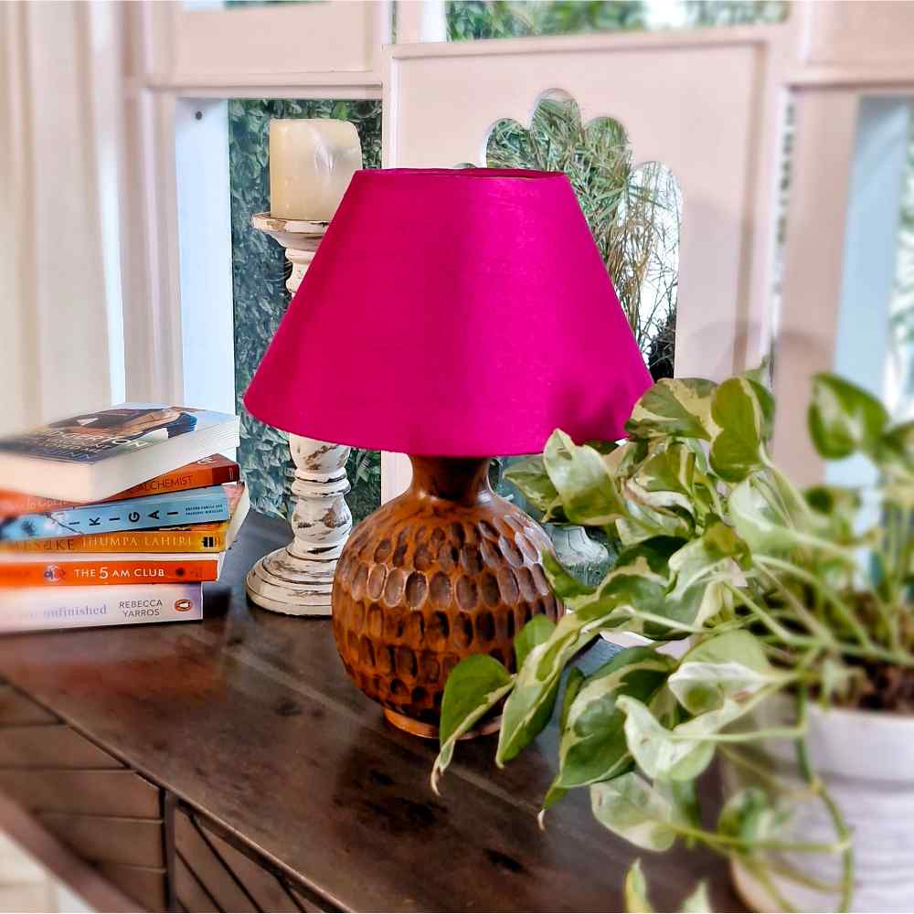 Pink Conical  Lampshade Small